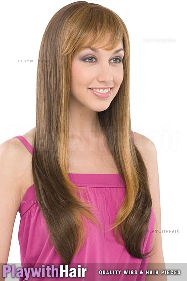 Sepia - Trisha Human Hair Blend Wig