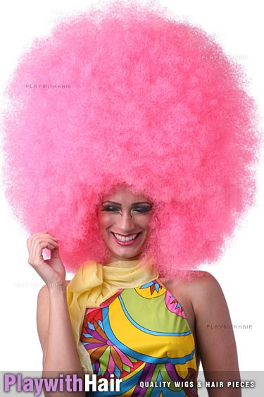 Sepia Costume Big Jumbo Afro Synthetic Wig Rainbow 