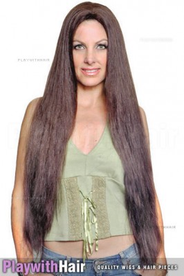 Sepia - Long Showgirl Human Hair Wig