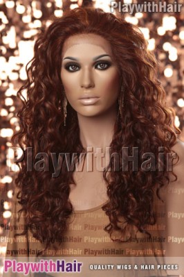 Sepia - Shania Lace Front Synthetic Wig