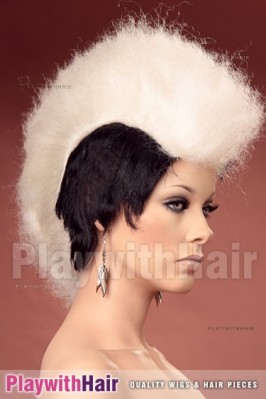 Sepia - MohawkL Costume Wig