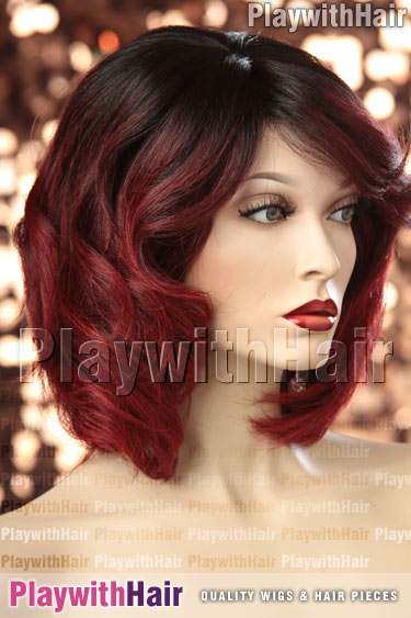tt4/red6 Brown Red Ombre Tip Balayage