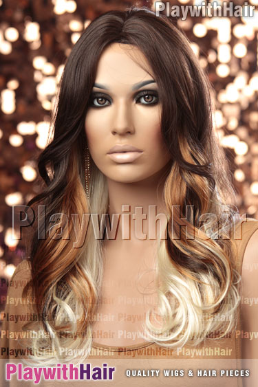 om613/27/4 Ombre Balayage Brown Blonde Tip