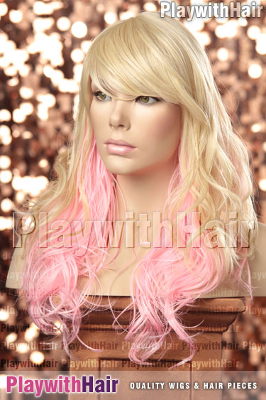 613/pink Blonde Pink Tip Layers