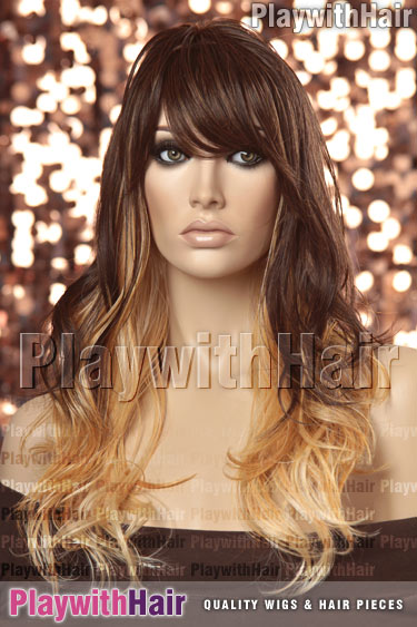 ox7413 Ombre Brown Blonde Tip STACKED