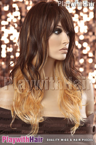 ox7413 Ombre Brown Blonde Tip STACKED