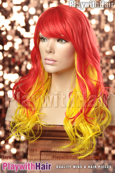 red/yellow Fiery Red! Yellow tips! FIRE! HOT