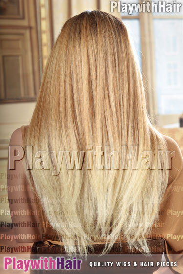 2t27/613 Blonde REGROWTH Darker Roots Ombre Balayage