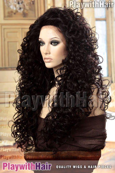 Qfitt Lace Covered Spring Wig Clips #1102 Black