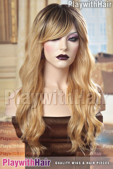 honeysable WOW Blonde Black Roots Ombre Balayage